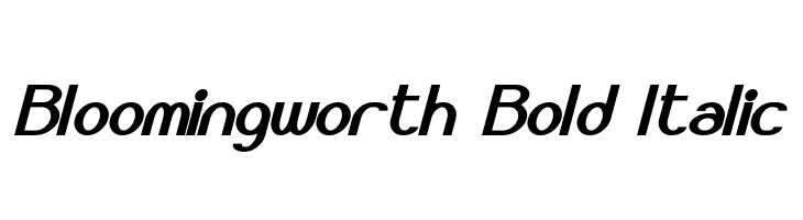 Bloomingworth Bold Italic  font caratteri gratis
