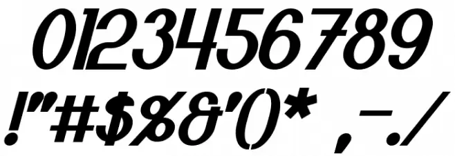 Bloomingworth Bold Italic Font OTHER CHARS