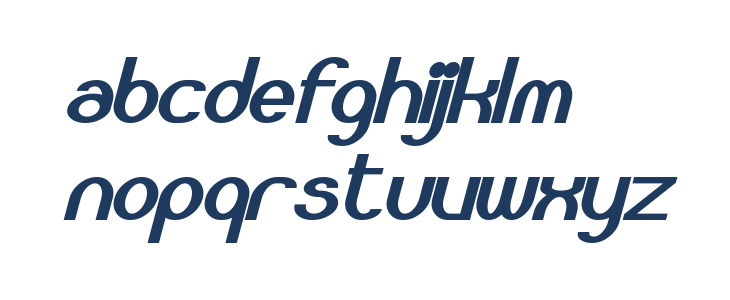 Bloomingworth Bold Italic Lowercase