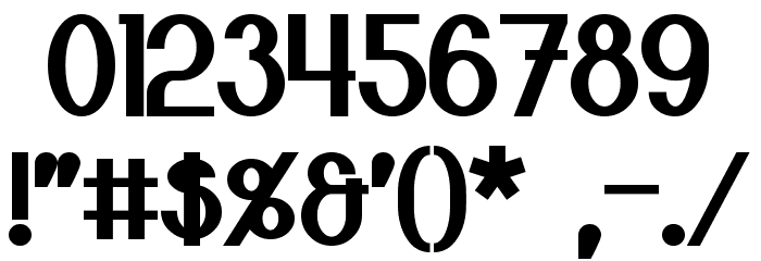 Bloomingworth Bold フォント その他の文字