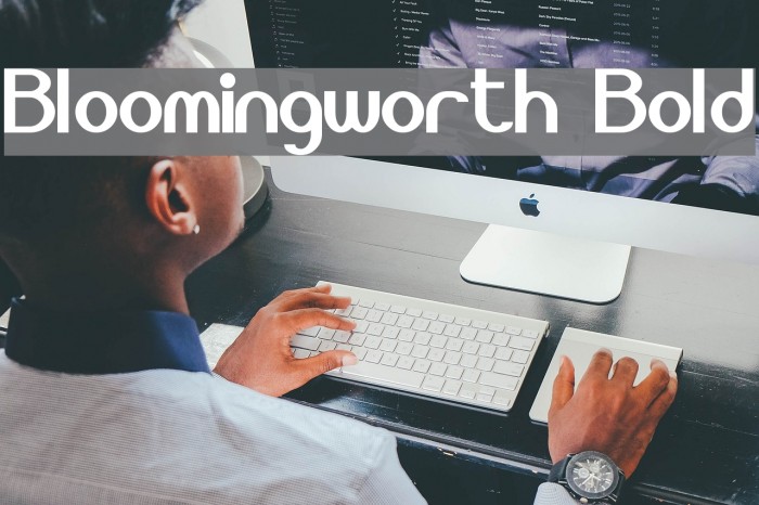 Bloomingworth Bold フォント examples