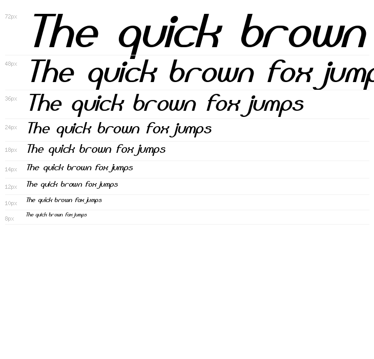 Bloomingworth Italic Waterfall