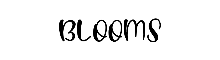 Blooms  Frei Schriftart Herunterladen