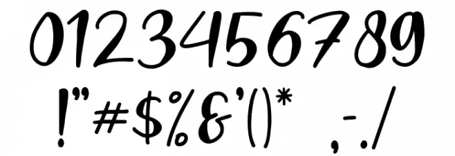 Blooms Font OTHER CHARS