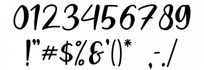 Blooms Font OTHER CHARS