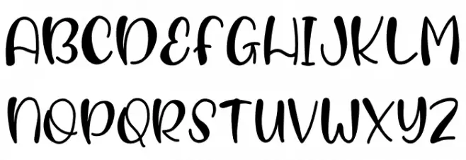 Blooms Schriftart Groß