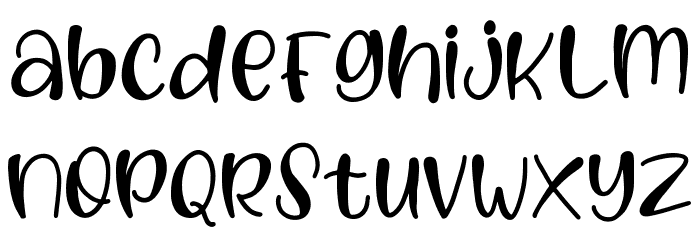 Blooms Font LOWERCASE