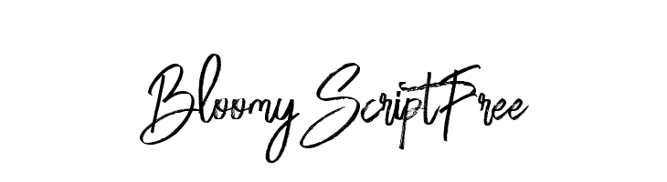 BloomyScriptFree  Скачать бесплатные шрифты