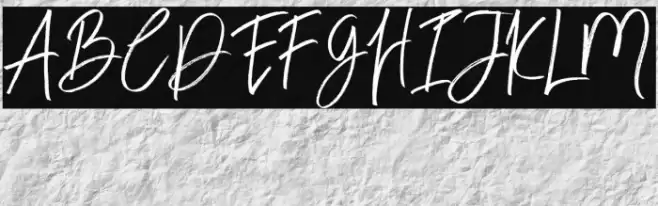 BloomyScriptFree Font examples