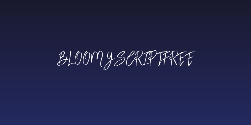 BloomyScriptFree Social Header