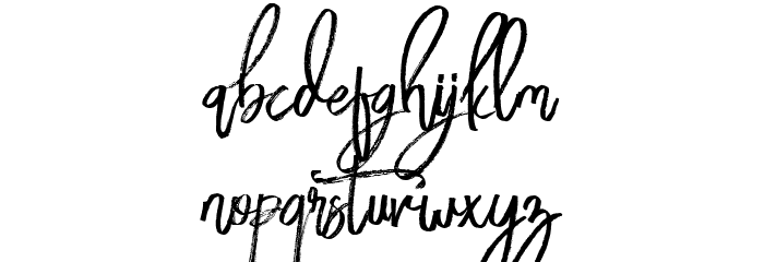 BloomyScriptFree フォント 小文字