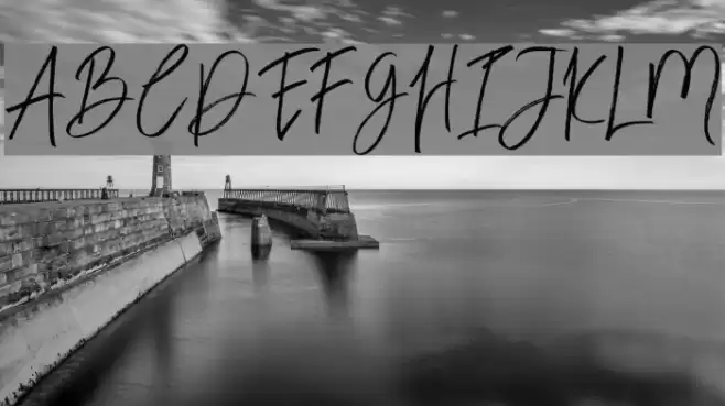 BloomyScriptFree Font examples