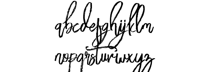 BloomyScriptFree Font LOWERCASE