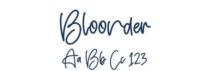 Bloonder Font Preview