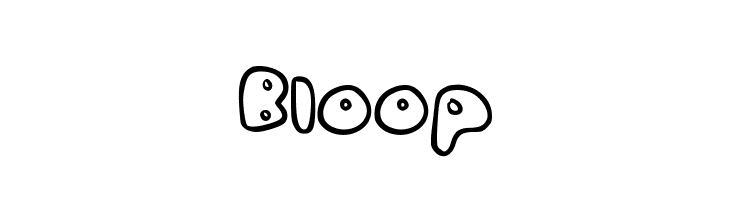 Bloop  免费字体下载