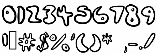 Bloop Font OTHER CHARS