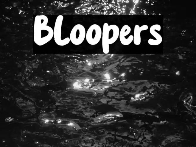 Bloopers Caratteri examples