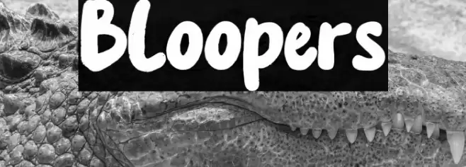 Bloopers Caratteri examples