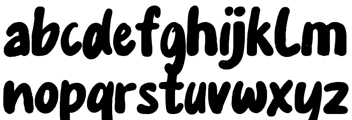 Bloopers Font LOWERCASE
