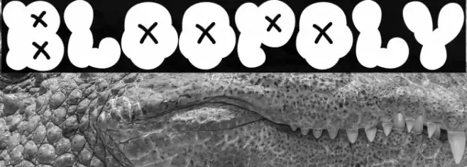 Bloopoly Font examples