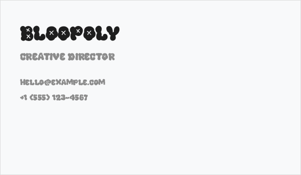 Bloopoly Business Card