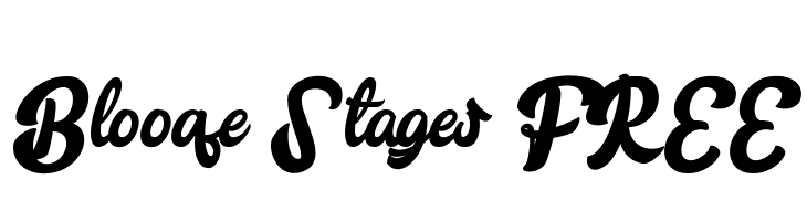 Blooqe Stages FREE  les polices de caractères gratuit tlcharger