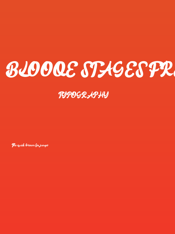 Blooqe Stages FREE Poster