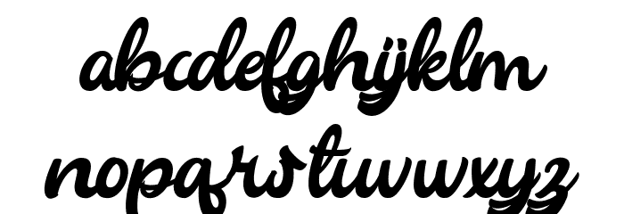 Blooqe Stages FREE Font LOWERCASE