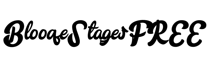 BlooqeStagesFREE  免费字体下载