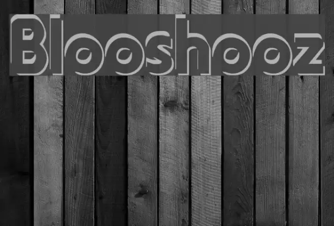 Blooshooz Font examples