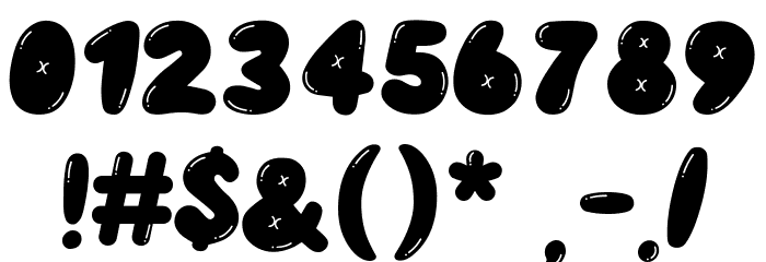 Blopy Font Font OTHER CHARS