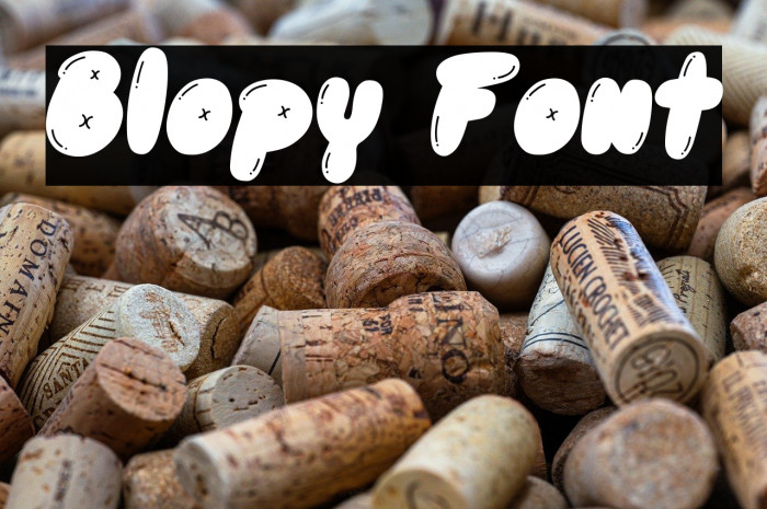 Blopy Font Example 3