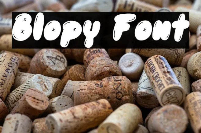 Blopy Font Example 3