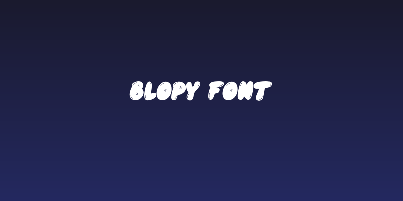 Blopy Font Social Header