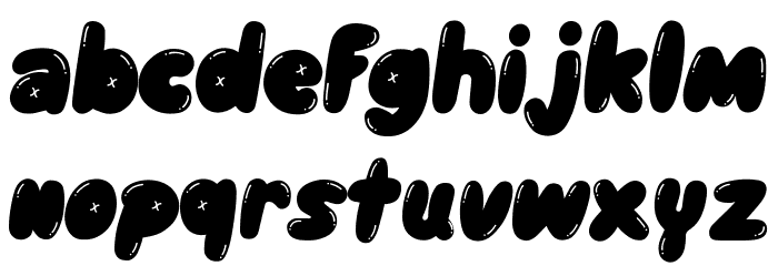 Blopy Font Font LOWERCASE