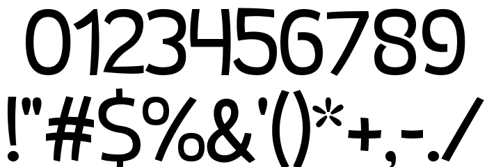 Bloq Font OTHER CHARS