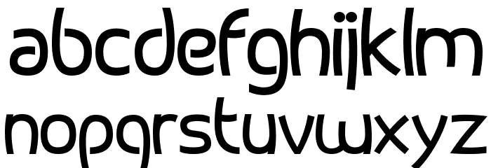 Bloq Font LOWERCASE