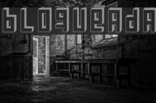 Bloqueada Font examples