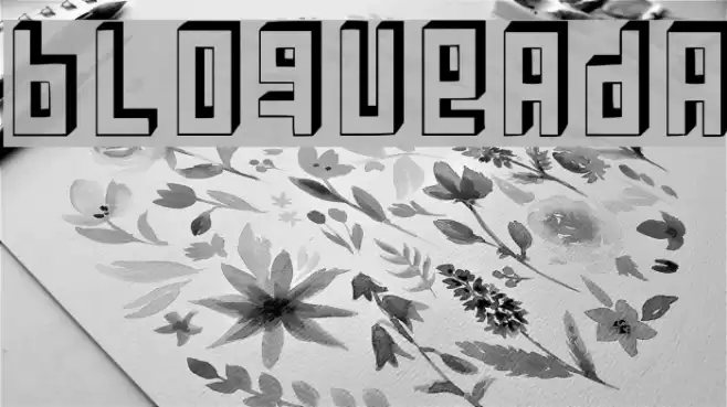 Bloqueada Font examples