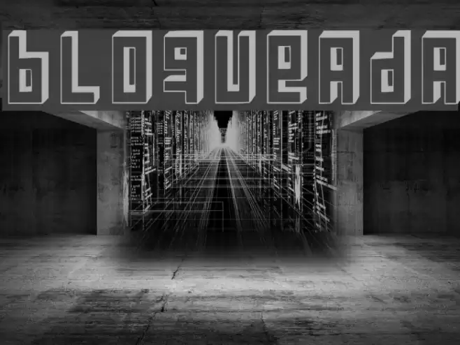 Bloqueada Font examples