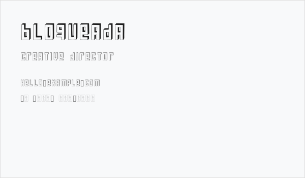 Bloqueada Business Card