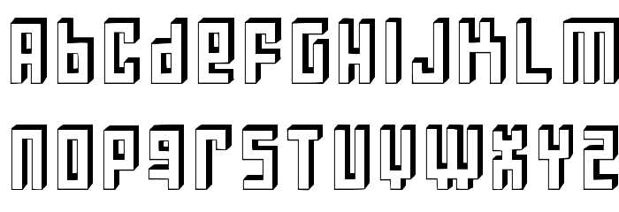 Bloqueada Font LOWERCASE