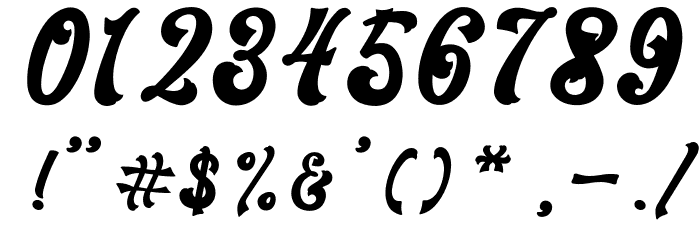 Blora Based Font OTHER CHARS