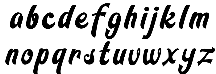 Blora Based Font LOWERCASE