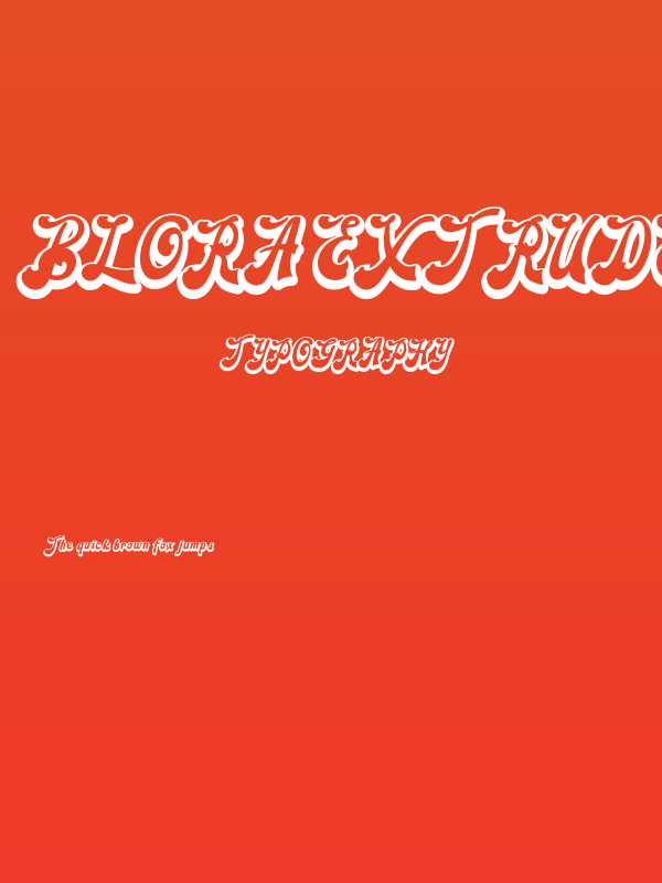 Blora Extrude Poster