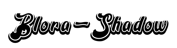Blora-Shadow  Frei Schriftart Herunterladen