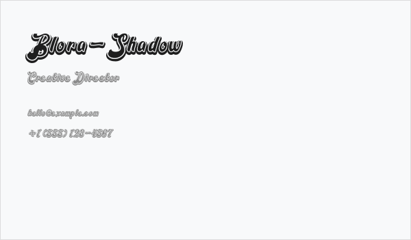 Blora-Shadow Business Card
