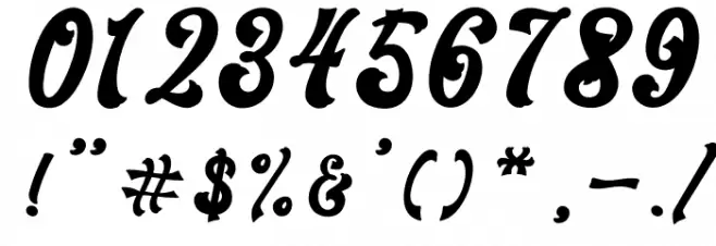 Blora Font OTHER CHARS