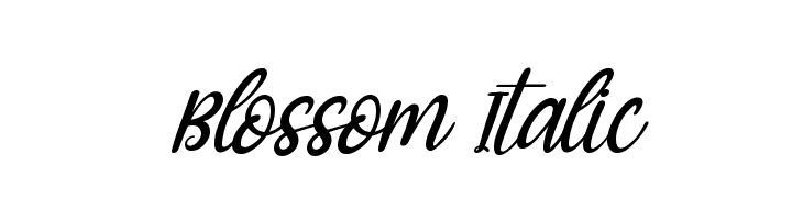 Blossom Italic  Descarca Fonturi Gratis