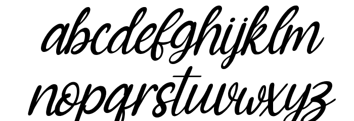 Blossom Italic Font LOWERCASE